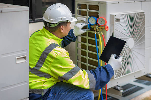 Professional Hvac technician working in Georgetown, MD